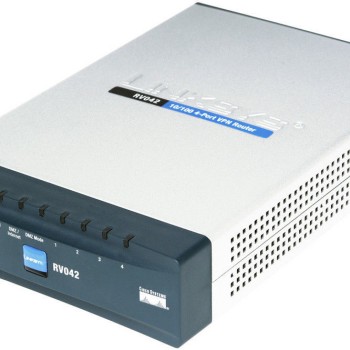 4-Port VPN Firewall Dual WAN Router and Power Supply