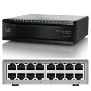 16-Port Desktop Switch - 16-Ports 10/100Mbps, 3.2 Gbps Switch Capacity, QoS 802.1p