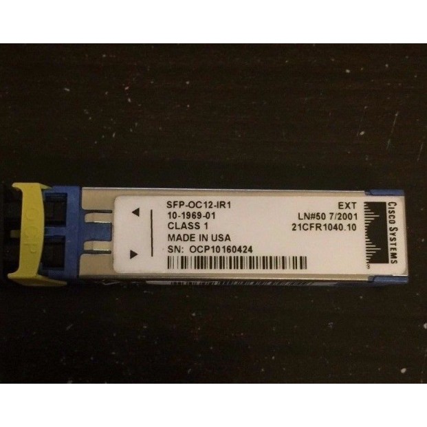 Cisco SFP-OC12-IR1 OC-12/STM-4 Intermediate-Reach SFP Transceiver Module 15km