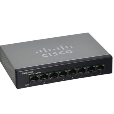 Cisco SG100D-08 Unmanaged Gigabit 10/100 Desktop Ethernet Switch