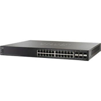 Cisco SG500X-24-K9-NA SG500X-24 24-Port Gigabit with 4-Port 10-Gigabit Stackable Managed Switch Layer 3