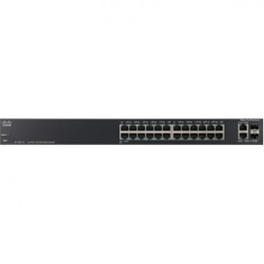 SF200-24 24-Port 10/100, 2 Combo Mini-GBIC Ethernet Switch