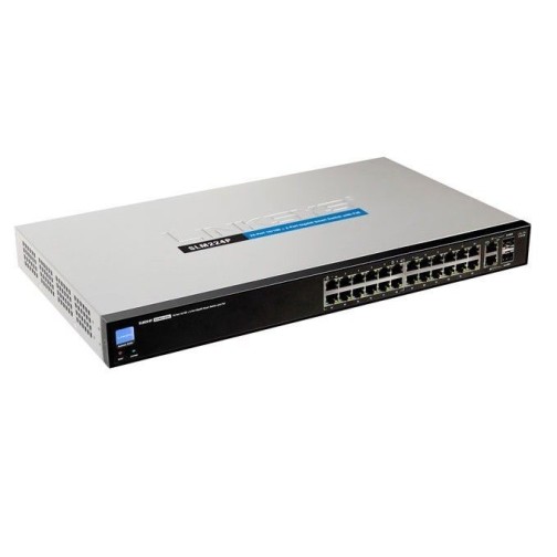 Cisco SLM224P Linksys 24-port Gigabit Smart Ethernet Switch with PoE