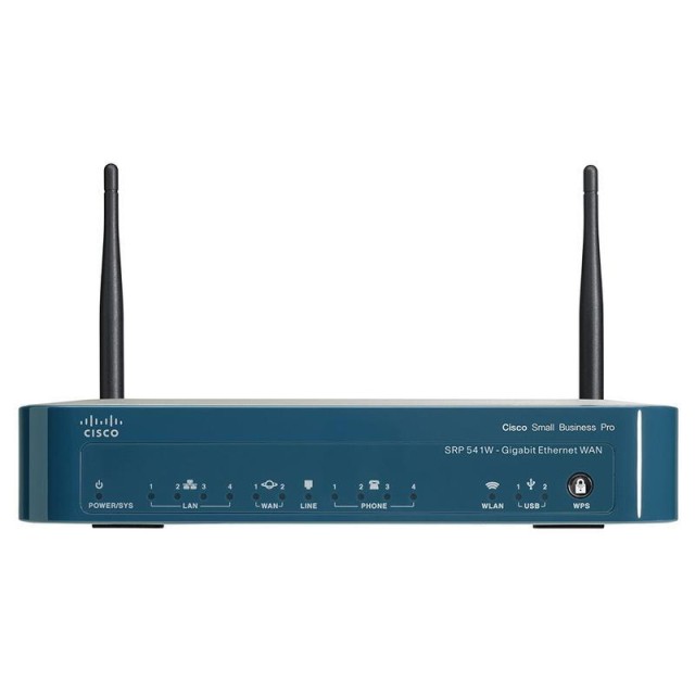 Cisco SRP541W-A-K9 SRP541 4-Port Gigabit Wireless Router WAN 802.11n FCC 4-FXS/1-FXO