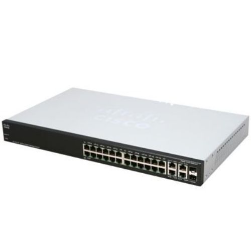 Cisco SRW2024-K9-NA SG300-28 26PORT 10/100/1000 2-Port Combo Mini-GBIC Ethernet Switch