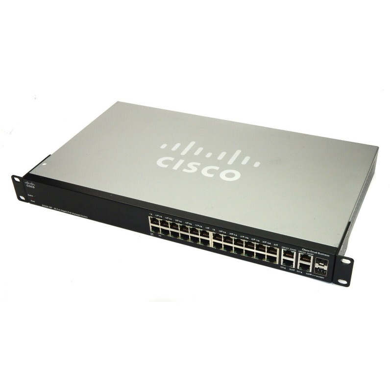 Cisco SRW2024P-K9 SG300-28P 26-10/100/1000, PoE, 2-Mini-GB Managed Ethernet Switch