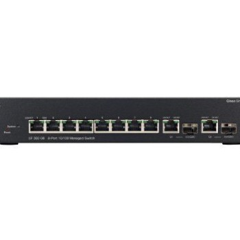 SF302-08MP 8 10/100 Max PoE Ports-2 Combo Mini-GBIC Ports Ethernet Switch