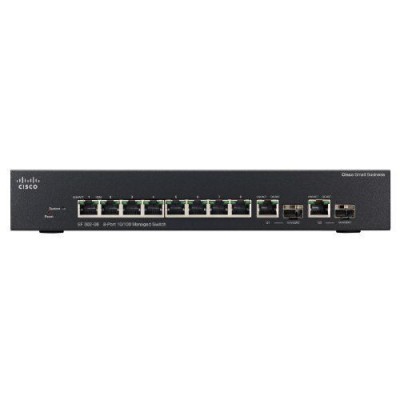 Cisco SRW208MP-K9-NA SF302-08MP 8 10/100 Max PoE Ports-2 Combo Mini-GBIC Ports Ethernet Switch