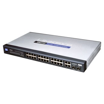 Cisco SRW224 24-Port 10/100 + 2-Port Gigabit Ethernet Switch with WebView
