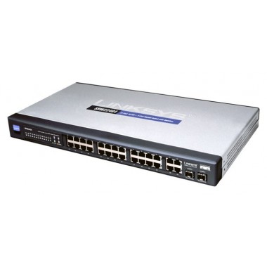 24-Port 10/100 + 2-Port Gigabit Ethernet Switch with WebView