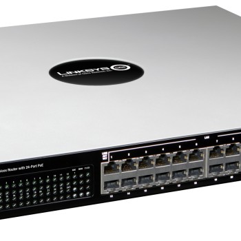 Linksys One 2-Port T1/E1 Integrated Services Router with 24-Port PoE Integrated Switch