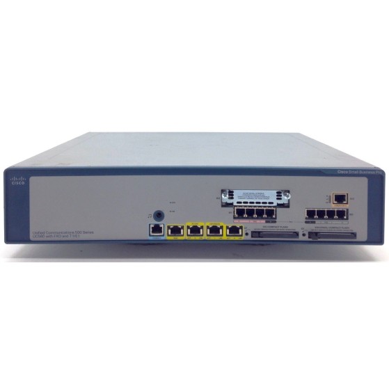 Cisco UC560-T1E1-K9 Unified Communications (UC) 560 System with 4x FXO Ports and 1x T1/E1 Port, VoIP Gateway