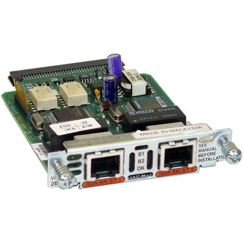 Cisco VIC2-2BRI-NT/TE 2-Port Voice Interface Card - BRI (NT and TE)