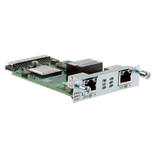 Cisco VWIC3-2MFT-T1/E1 2-Port 3rd Generation Multiflex Trunk Voice/WAN Interface T1/E1 WAN Module