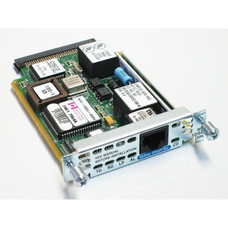 Cisco WIC-1DSU-56K DSU/CSU Card WAN Interface (WIC)