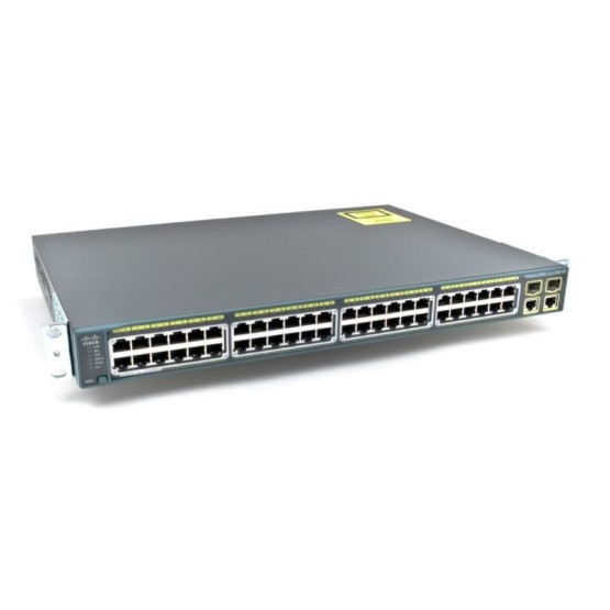 Cisco WS-C2960-48PST-L Catalyst 2960-48 10/100 PoE 2 Gigabit 2 SFP Network Switch