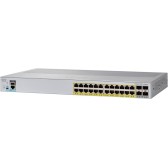 Cisco WS-C2960L-24PQ-LL 2960L 24-Port GigE PoE+ Switch With 4x10G SFP+ Uplinks