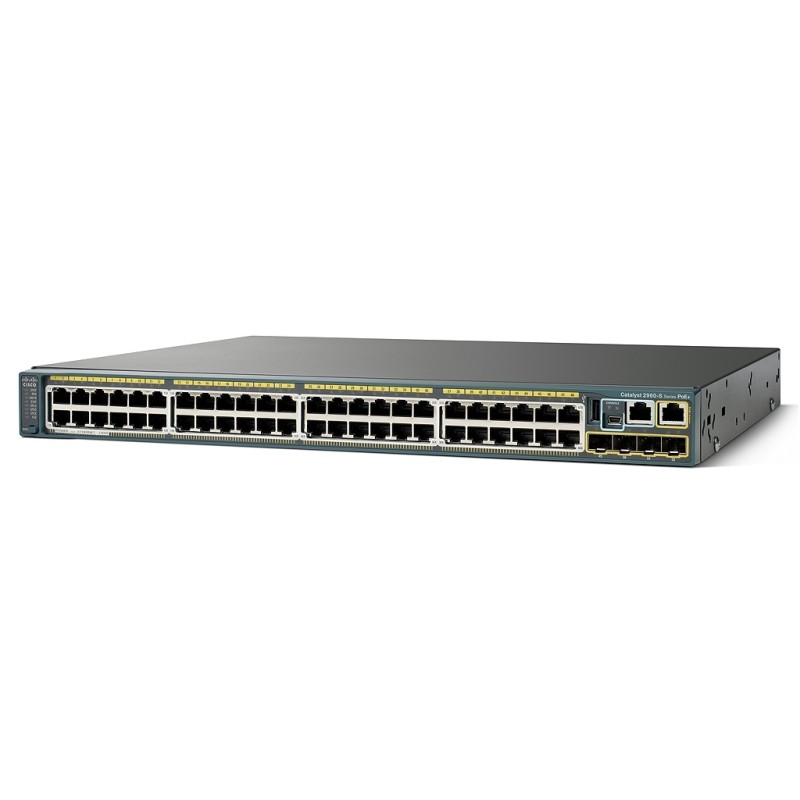 Cisco WS-C2960S-48FPS-L Catalyst 2960S 48 10/100/1000 PoE 740W 4 x SFP LAN Ethernet Switch