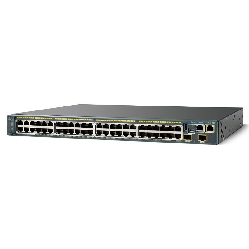 Cisco WS-C2960S-48LPD-L Catalyst 2960S 48 10/100/1000 370W 2 x 10G SFP+ LAN Ethernet Switch
