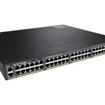 Catalyst 2960-x 48-Port Managed Switch GbE PoE 370W 2x10GbE SFP+ LAN Base