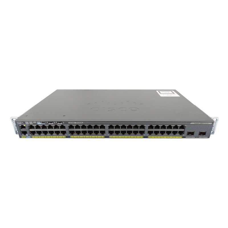 Cisco WS-C2960X-48TD-L Catalyst 2960-x, 48-Port GigE, 2-Port 10G SFP+ Uplink Ports, LAN Base Image, Ethernet Switch