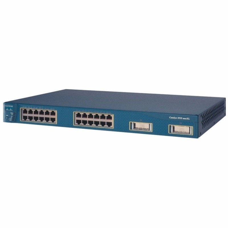 Cisco WS-C3550-24-DC-SMI Catalyst 3550 Ethernet Switch 24-Port 10/100 + 2 GBIC Ports, DC Power Supply, Network Switch
