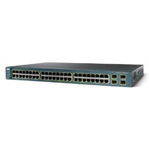 Cisco WS-C3560-48TS-S Catalyst 3560 48-Ports 10/100 + 4 SFP Ports Standard Image (Refurbished) Layer 3 Switch