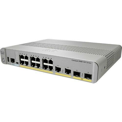 Cisco WS-C3560CX-12PD-S Catalyst 12 GE PoE+ Port IP Base Switch