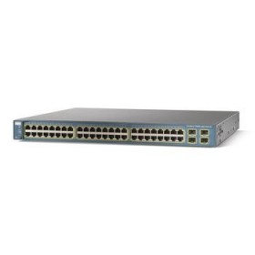 48-Port Catalyst Switch (3500 / 3560G Series) - 48 x 10/100/1000 Ports (PoE) - 4 x SFP Ports - Enhanced Image