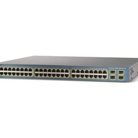 48-Port Catalyst Switch (3500 / 3560G Series) - 48 x 10/100/1000 Ports (PoE) - 4 x SFP Ports - Enhanced Image