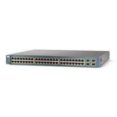 48-Port Catalyst Switch (3500 / 3560G Series) - 48 x 10/100/1000 Ports (PoE) - 4 x SFP Ports - Enhanced Image
