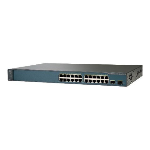 Cisco WS-C3560V2-24TS-S CAT3560V2 24 10/100 + 2-SFP Standard Image Layer 3 Switch
