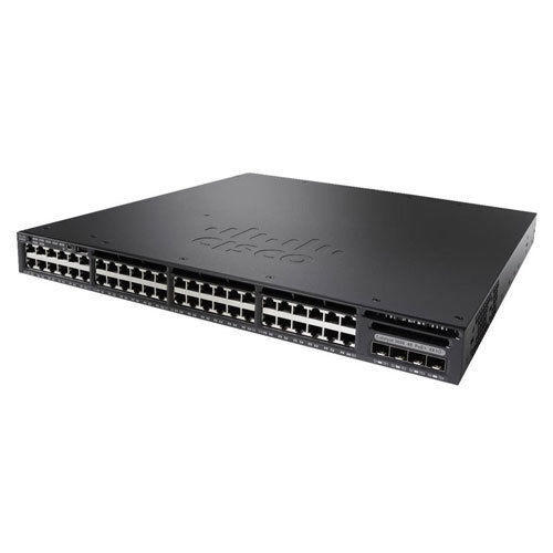 Cisco WS-C3650-48FS-L Catalyst 3650 48-Port Full PoE 4X1G Uplink LAN Base Ethernet Switch