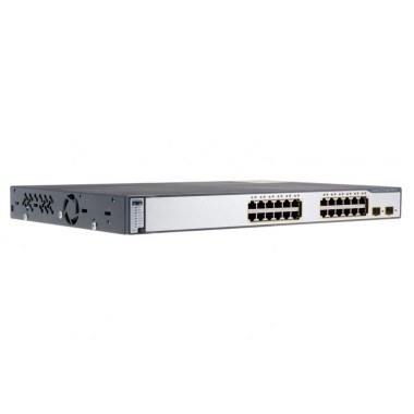 Catalyst 3750 24-Port 10/100 PoE + 2x SFP Ports Layer 3 Switch