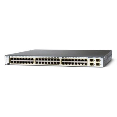 Cisco WS-C3750-48PS-S Catalyst 3750 Ethernet Switch 48 10/100 Ports, Switch 3700 Series, PoE