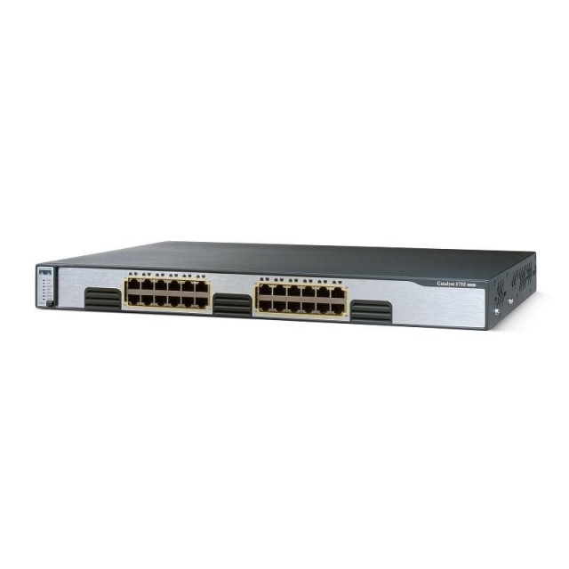 Cisco WS-C3750G-24T-E Catalyst 3750 Ethernet Switch 24 10/100/1000T + IPS