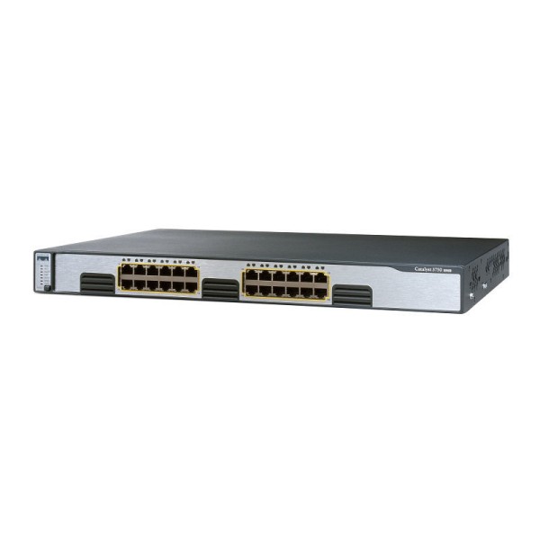 Cisco WS-C3750G-24T-S Catalyst 3750 24-Port Gigabit Ethernet Multi Layer Switch