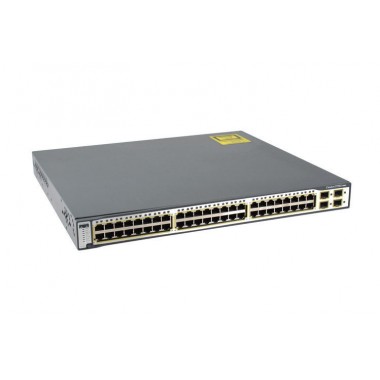 Catalyst 3750 48-Port 10/100/1000T 4 SFP Enhanced Multilayer Layer 3 Switch
