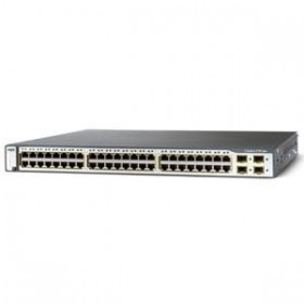 24 Port Catalyst Switch (3750 / 3750V2 Series) - 24 x 10/100 Ports - 2 x SFP Ports - Standard Image
