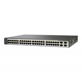 48-Port Catalyst Switch (3750 / 3750V2 Series) - 48 x 10/100/1000 Ports (PoE) - 4 x SFP Ports - Standard Image
