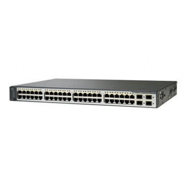 48-Port Catalyst Switch (3750 / 3750V2 Series) - 48 x 10/100/1000 Ports (PoE) - 4 x SFP Ports - Standard Image
