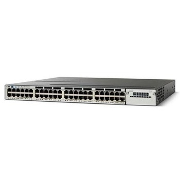 3750X Series Stackable 48 10/100/1000 Ethernet PoE+ ports, with 1100W AC Power Supply Catalyst Switch