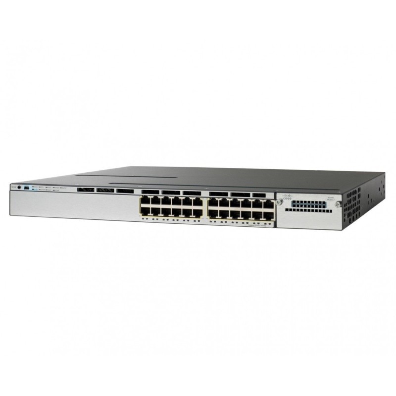 Cisco WS-C3850-24P-E Catalyst 3850 24-Port PoE IP Services Ethernet Switch