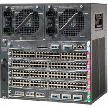 4506-e Chassis Two 24g PoEp Line Cards Sup6l-e 4200 Power Supply