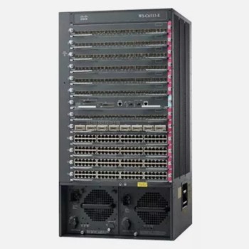 Enhanced Catalyst 6513 Chassis 13-Slot 19 RU Unit, No Power Supply, No Fan Trays, Bare