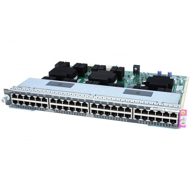 Cisco WS-X4748-RJ45V+E 48-Port Gigabit PoE Switching Module