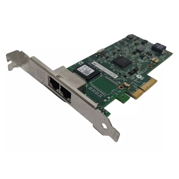 Dell 07MJH5 Intel I350-T2 Dual Port RJ45 1G PCI-E x4 NIC Ethernet Adapter
