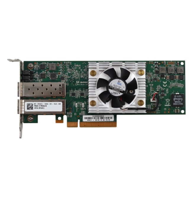 Dell 0PW4FJ 10GbE CNA QLE8262 SFP+ LP Adapter Dual-Port PCIe x8 Server Fibre Channel Card Dell 0PW4FJ 10GbE CNA QLE8262 SFP+ LP Adapter Dual-Port PCIe x8 Server Fibre Channel Card