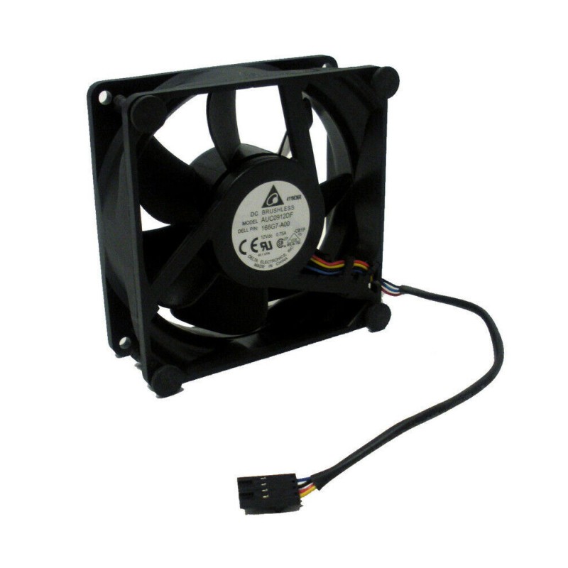 Dell 166G7 Case Fan 12V DC; 0.65A 90mm Nidec for Precision Workstation T3600