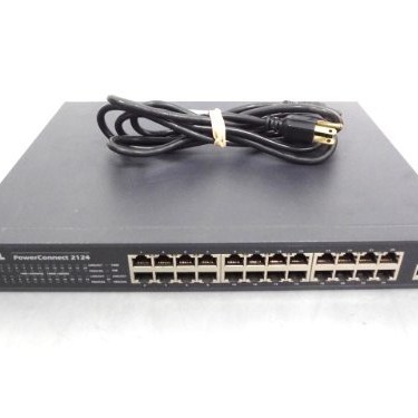 Dell 2124 PowerConnect 24-Port 10/100/1000 Ethernet Switch with One Uplink Port